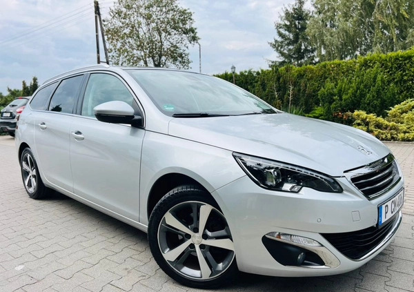 Peugeot 308 cena 42900 przebieg: 89000, rok produkcji 2016 z Człopa małe 407